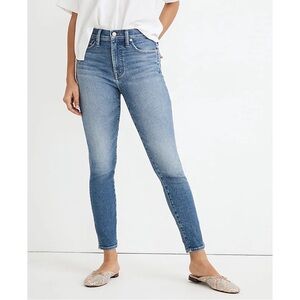 MADEWELL 10" High-Rise Skinny Crop Jeans in Sheffield Wash Size 29